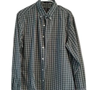 Jcrew factory flex washed plaid men’s shirt in size large